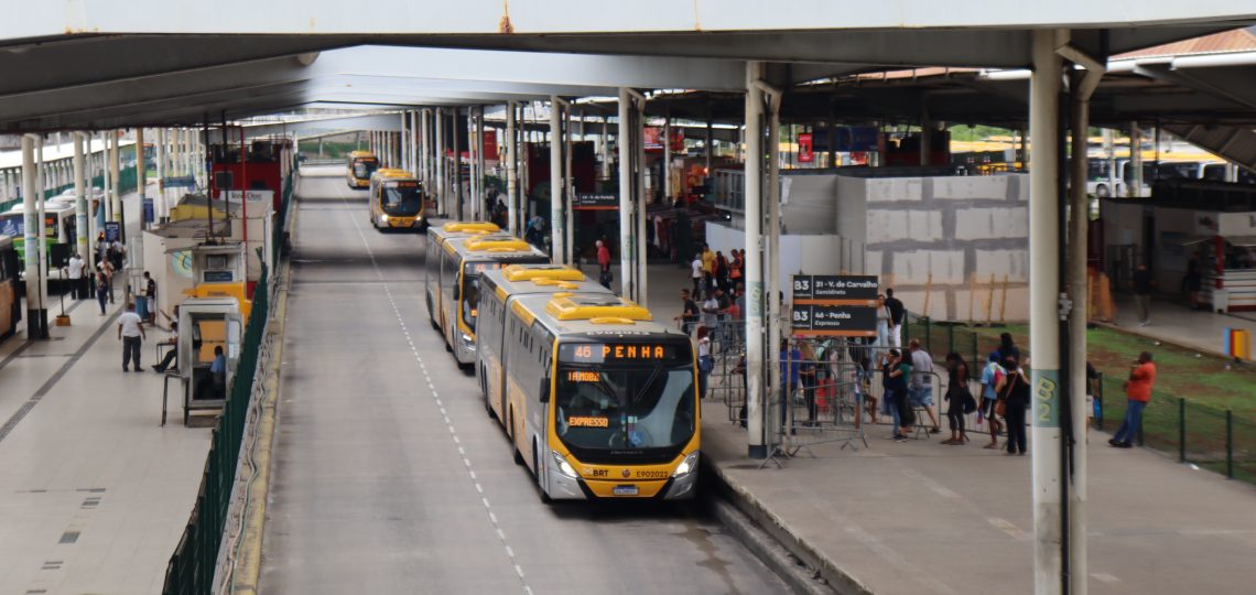 Imagem de Plataforma no Terminal Alvorada, Rio de Janeiro do sistema BRT.